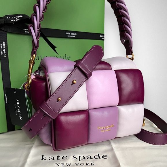 🚫SOLD ON MERCARI🚫 Kate Spade Boxxy Lambskin Leather Crossbody Bag in Purple - Picture 17 of 17